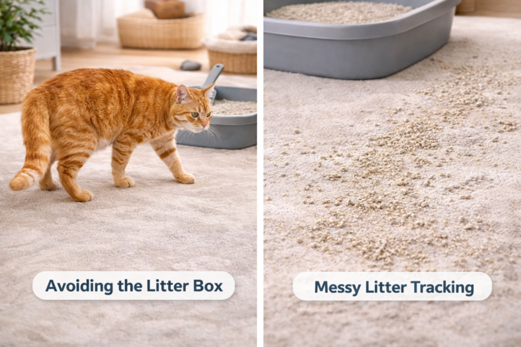cat litter issues avoidance and mess