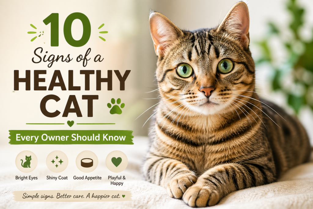 signs of a healthy cat 
