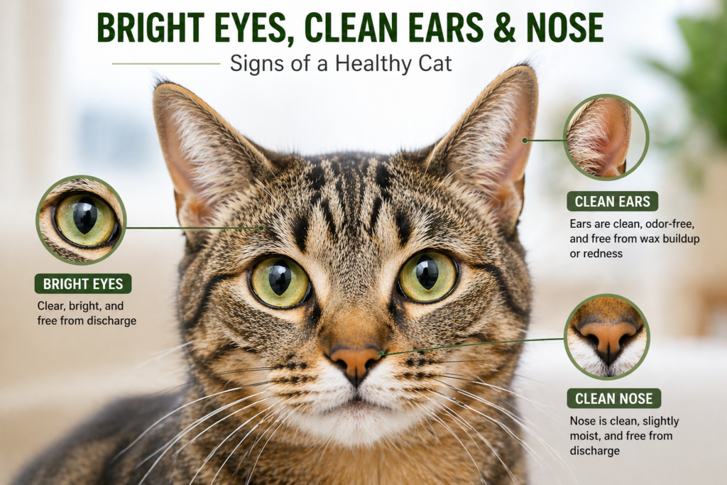 signs of a healthy cat 
