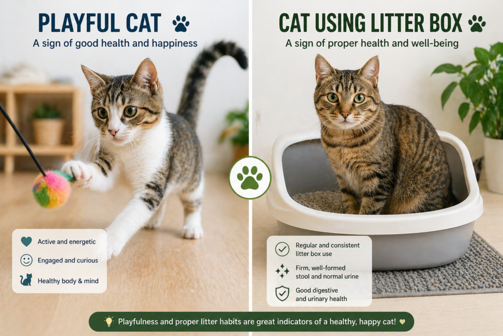 signs of a healthy cat 