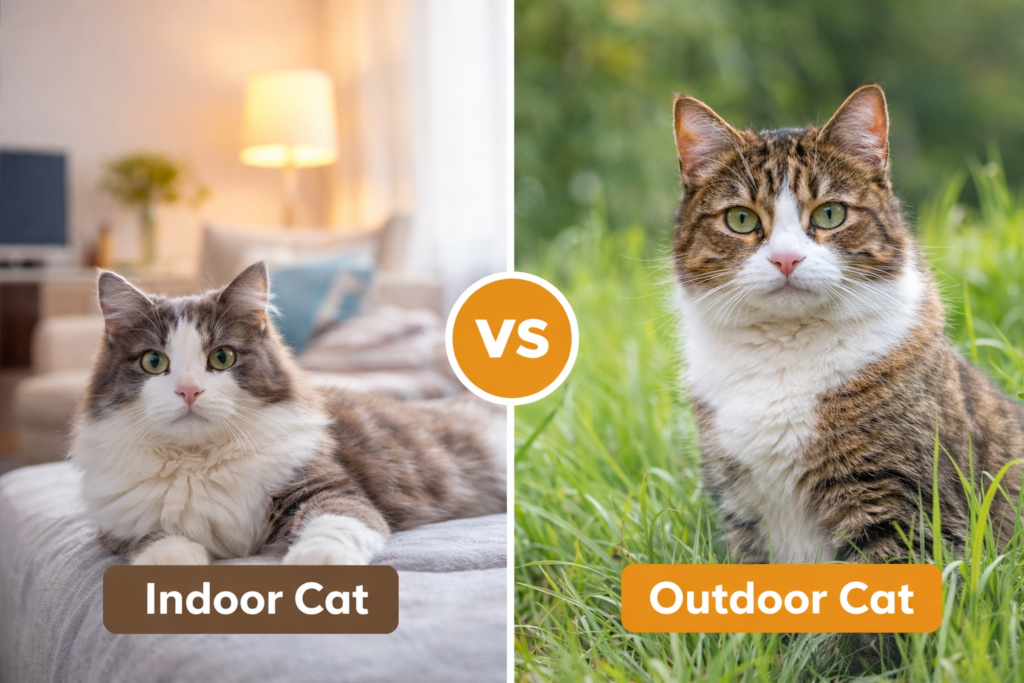 indoor vs outdoor cats comparison