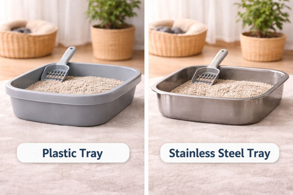 plastic vs stainless steel trays comparison