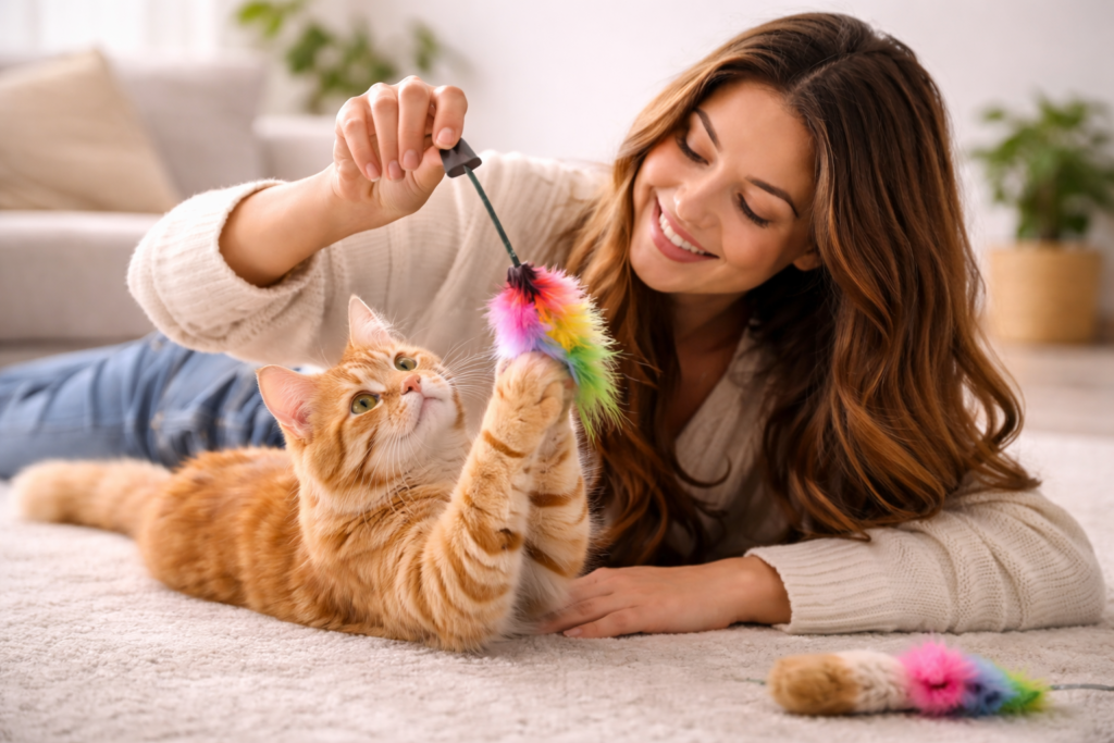 Cat Care Tips for Beginners: What Every First-Time Cat Owner Should Know? playful moments with a furry friend